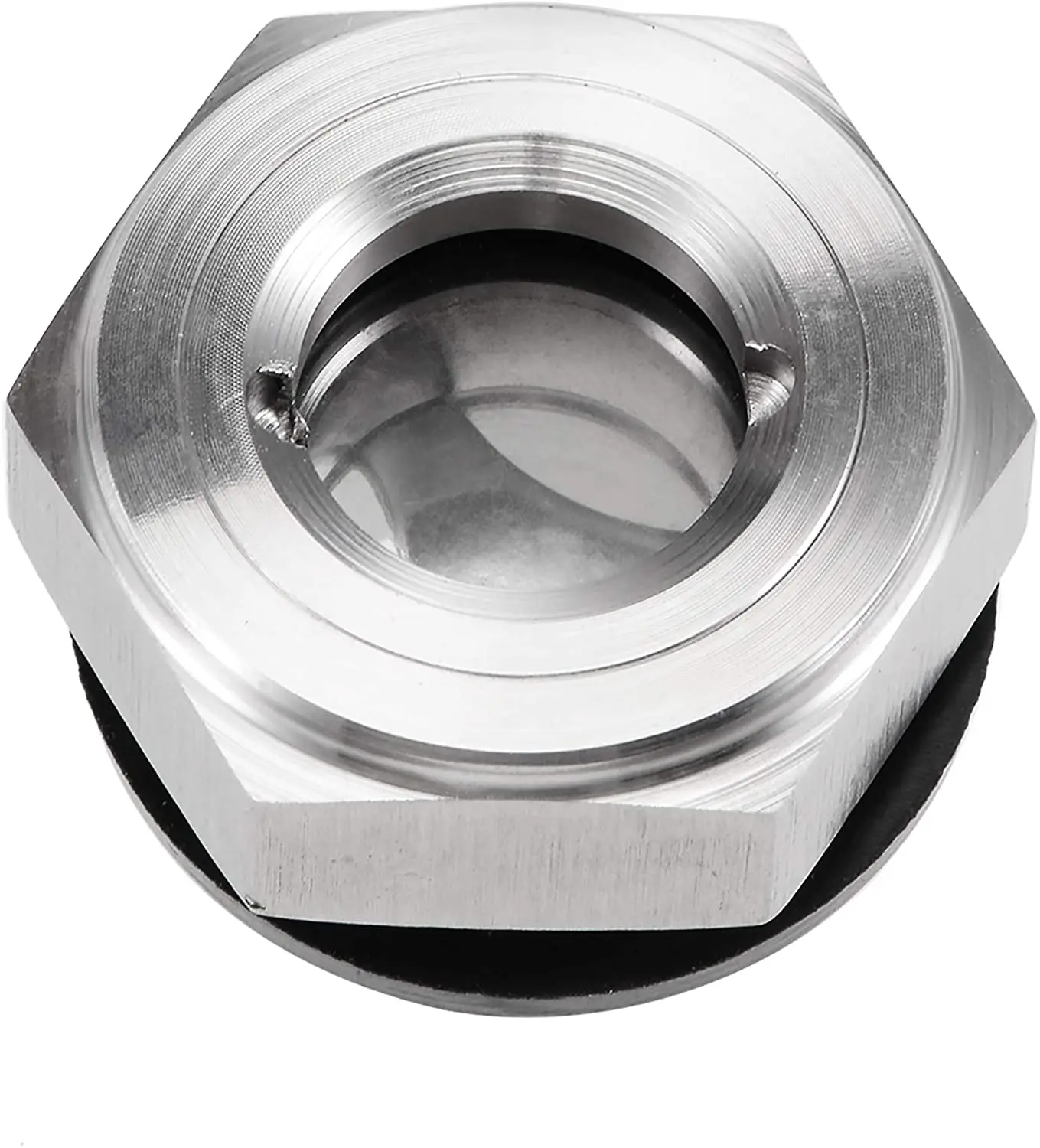 M18x1.5 Thread Stainless Steel 304 Oil Sight Glass Oil Viewports Liquid Indicator Window For Air Compressor Gearbox Roots Blower