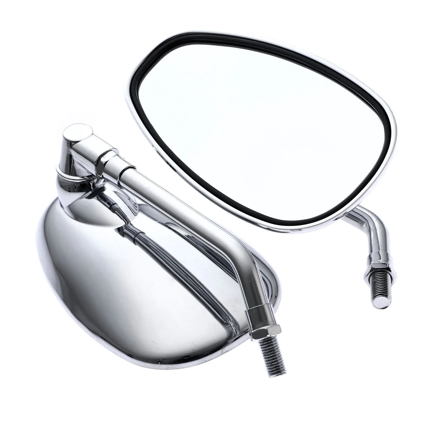 2 Pezzi Specchietto Retrovisore Moto Vista Posteriore Accessori Moto Specchi Retrovisori Cromati Misura Universale Per Honda Per Suzuki Kawasaki