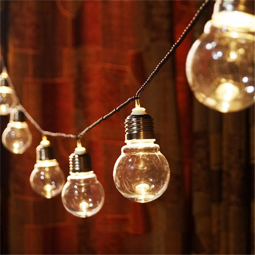 5CM Big Ball wedding string fairy lights bulb LED globe Solar  led fairy string light for outdoor garden garland