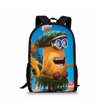 

New Despicable Me Cartoon Printing School Bags for Boys Girls Soft Handle Minions Kids Backpack Mochila Infantil Escolar Ronaldo