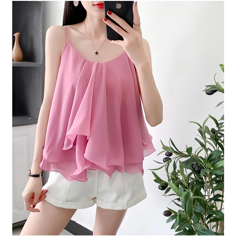 cute chiffon tops