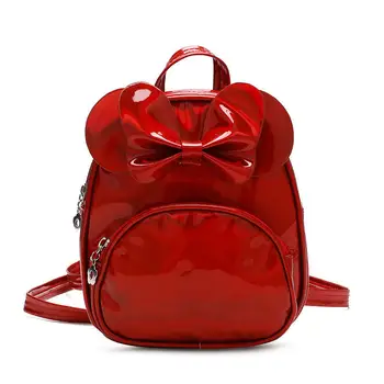

Children Girls Bowknot Backpack Schoolbag Fashion Leather Mini Backpack for women