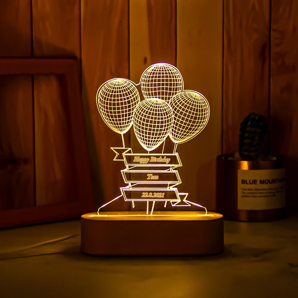 ��� ��� ���� �̸� ��¥ 3D Illusion NightLight USB LED ���� �⺻ ��ũ�� ���� Ȩ ��� ��Ư�� ��Ӵ��� �� ����