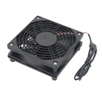 

Big Airflow USB Power Portable 5v Cooling Fan Silent Home Office PC Cooler DIY For Router TV Box Universal Electronic Equipment