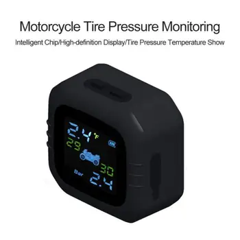 

Hot TPMS Wireless LCD Display External Sensors Detector Waterproof Motorcycle Real Time Tire Pressure Monitoring System
