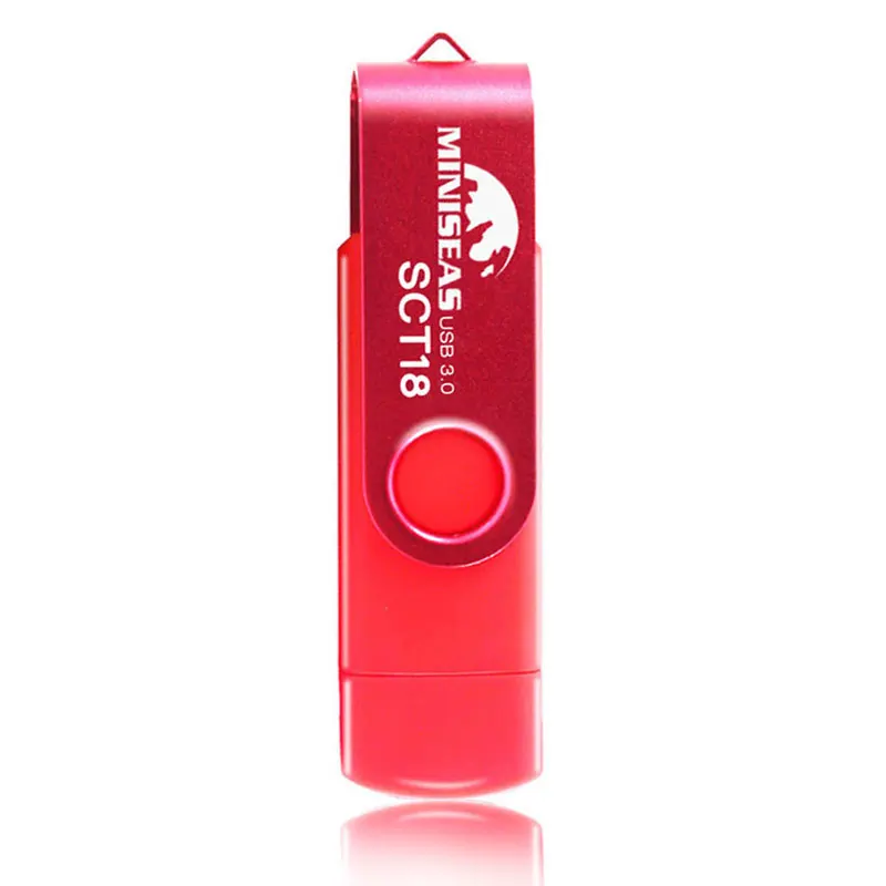  New Miniseas usb 3.0 OTG 64GB Pen Drive USB Flash Drive External Storage Memory Stick 32GB 16GB Mic