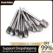 6/20pcs Outils Rotatifs Mini Foret Ensemble De Coupe de Routage Routeur Meulage Forets Fraises Pour La Sculpture Sur Bois Outils de Coupe
