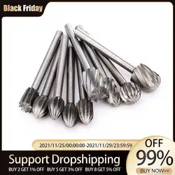 6/20pcs Outils Rotatifs Mini Foret Ensemble De Coupe de Routage Routeur Meulage Forets Fraises Pour La Sculpture Sur Bois Outils de Coupe 