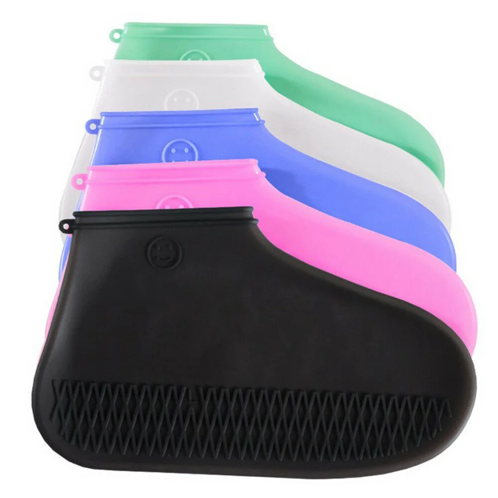 

1 Pair Reusable Shoe Covers Waterproof Silicone Rain Boots Overshoes Women Men Anti-Slip Outdoor Shoe Protector FPing