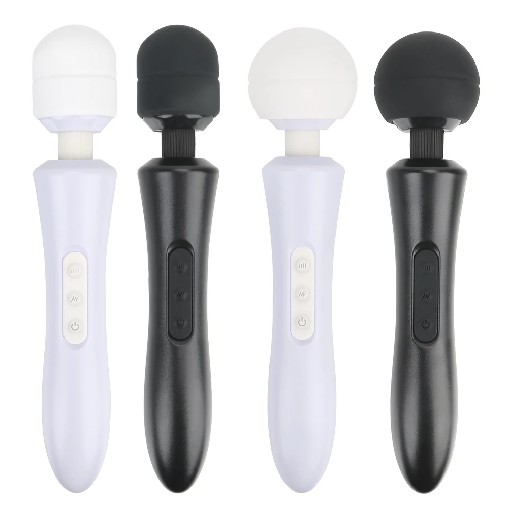 Potente vibratore a bacchetta magica, giocattoli sessuali per donne, enorme testa AV Rod, 20 frequenze, 8 velocità, massaggio corporeo, vibrato_voghion.com