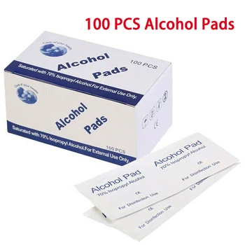 

100 Pcs Alcohol Wet Wipe Disposable Disinfection Prep Swap Pad Antiseptic Makeup Skin Cleaning Mobile Phone Clean Wipe TSLM2