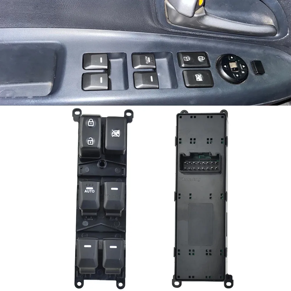 Interrupteur De Lève-vitre électrique Avant Gauche Pour KIA Rio III (2012–2016) – 16 Broches, Référence 93570-1W130