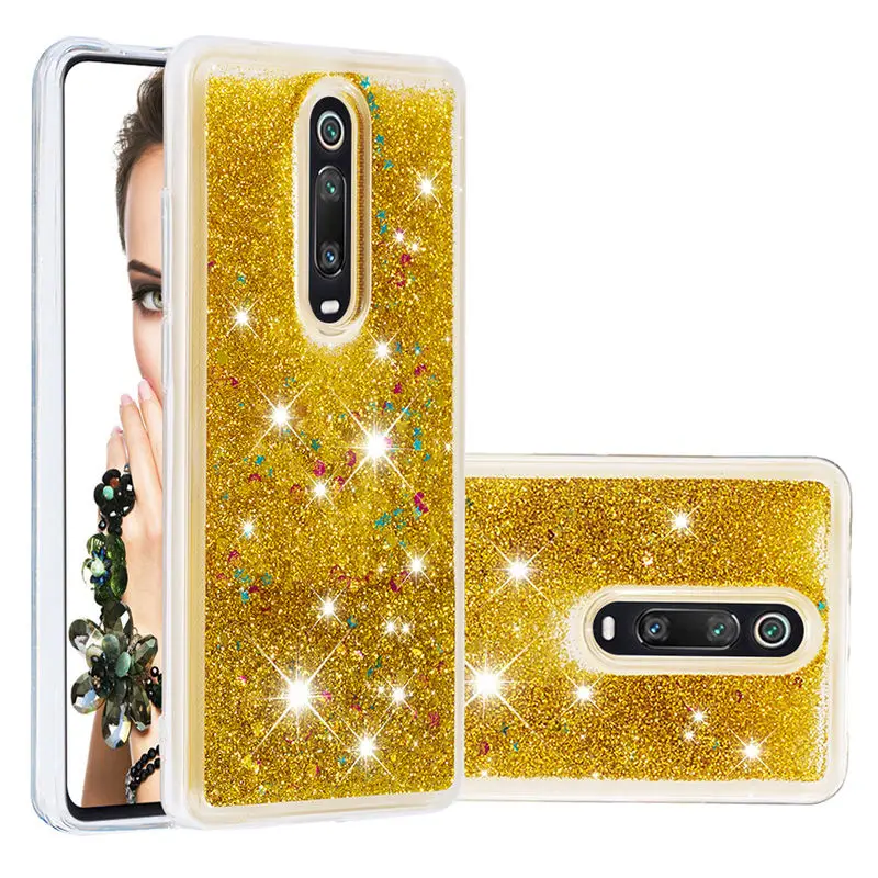 

Case For Xiaomi Redmi K20 TPU Silicon Shockproof Phone Case For Xiaomi Redmi K20 Pro Mi 9T 9T Pro Liquid Glitter Quicksand Cover