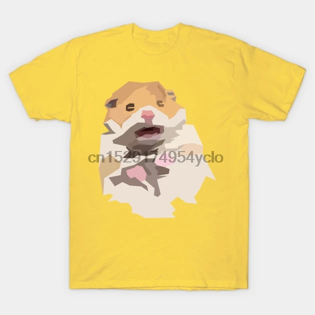 Men t-shirt Scared Hamster meme tshirt Women t shirt | Мужская одежда