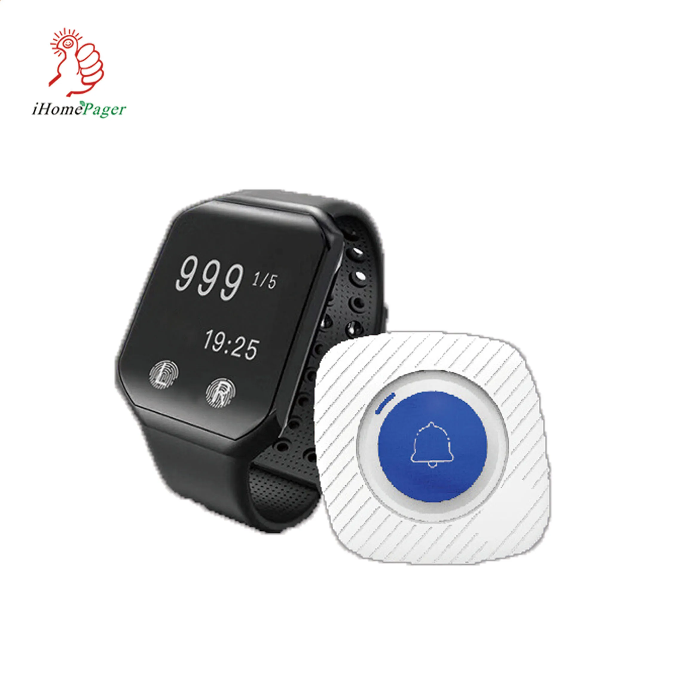 

Wireless Waiter Calling System Waterproof Watch Receiver Pager one-click call service restaurant chess room coffee shop KTV