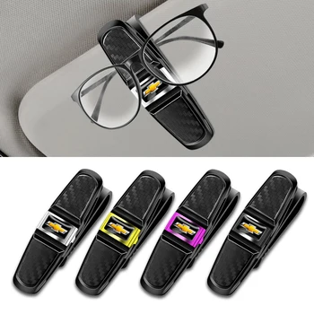 

1Pcs Car Sun Visor Sunglasses Clip For Chevrolet Tahoe Cruze Z71 Aveo Camaro Captva Equinox Impala Universal Ticket Card Clamp