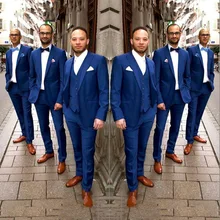 Мужские свадебные костюмы, мужской блейзер, смокинг жениха, костюм из 3 предметов, Homme Slim Fit Terno Masculino trajes de hombre