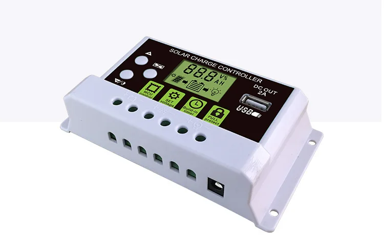 20A 12V 24V Высокое качество авто за максимальной точкой мощности, Солнечный контроллер заряда ШИМ-контроллеры ЖК-дисплей Dual USB 5V Выход обжимной инструмент для солнечной панели РЕГУЛЯТОР