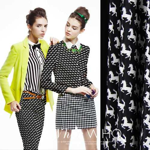 114 см не мнется шелковая ткань метр 14 мм крепдешин шелковая ткань с принтом лошади рубашка платье креп ткань оптом шелковая ткань