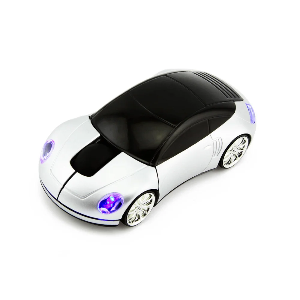 Wireless Mouse 2.4GHZ New Design Car Shape Optical Mause 1600DPI  With LED Light Mini Mice For PC Computer Laptop Notebook