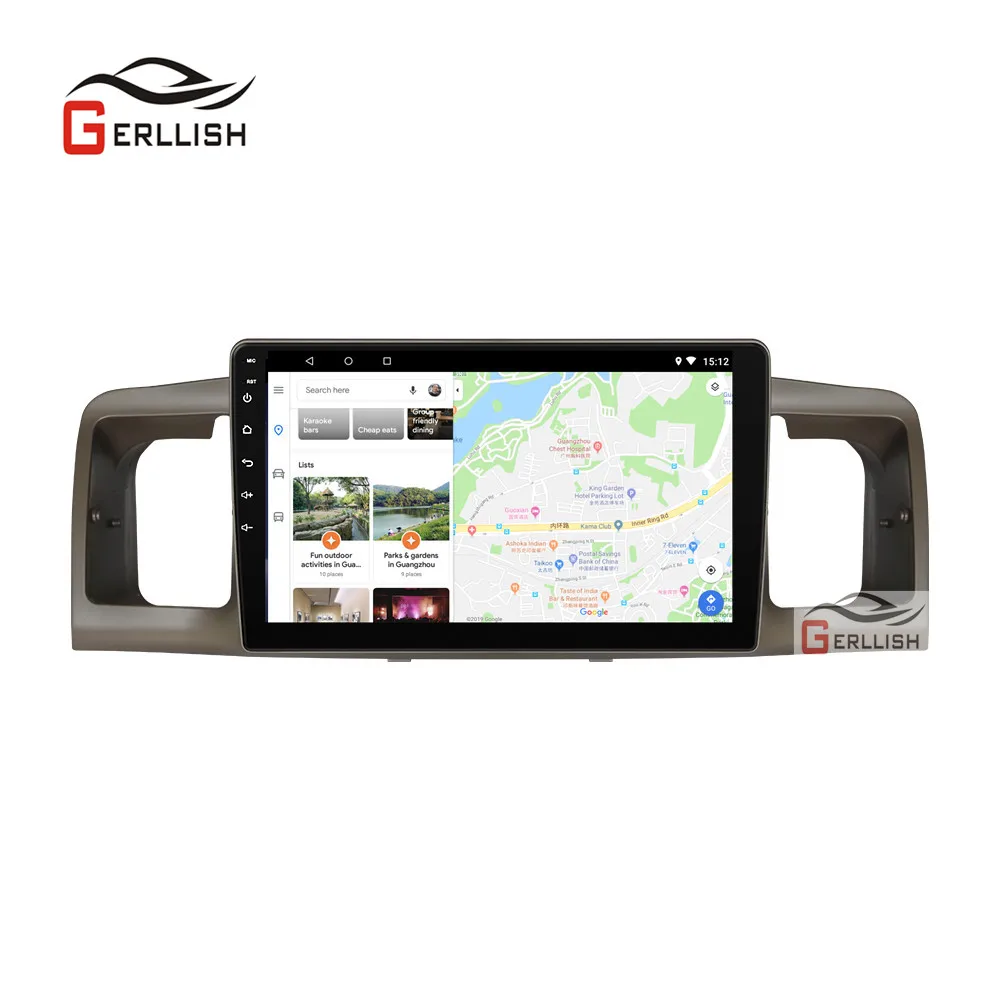 Восьмиядерный 1024*600 Android 10 0 автомобильный DVD GPS навигационный плеер Deckless стерео