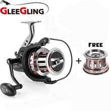 GLEEGLING 1 Рыболовная катушка+ 2 металлической проволочной чашки Рыболовная катушка с ручкой 10000 серии спиннинговая катушка соотношение 4,7: 1 Удочка колесо 11+ 1BB