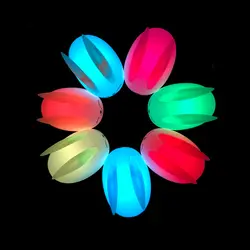 Многоцветный мягкий силиконовый массажер светильник Домашнее животное 7 цвета меняются настольная лампа Детские Touch Сенсор коснитесь