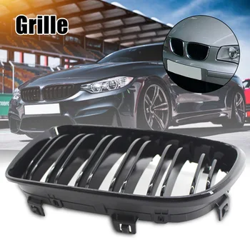 

Hot 1 Pair Car Front Double Slat Kidney Grille Grill for BMW E81 E87 120d 120i 130i 2008-2011 J99