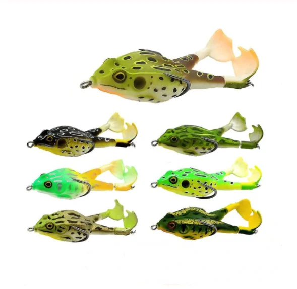 Double Propeller Frog Soft Bait Soft Silicone Fishing Lures 9cm/13.6g Double Propeller Frog Soft Bait Soft Silicone Fishing Lures 9cm/13.6g