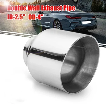 

60mm-100mm Universal Rear Pipe Exhaust Pipe Stainless Steel Tail Tube Muffler Exhaust Tip
