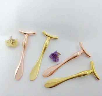 

JYtop Metal Cream Importer U-shaped Eye Cream Spoon Cosmetic Beauty Eye Cream Essence Massage Import Tool
