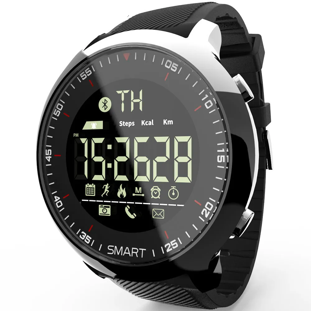 

New Smart Watch men Sport Waterproof pedometers Message Reminder Bluetooth Outdoor swimming men smartwatch for ios Android phone