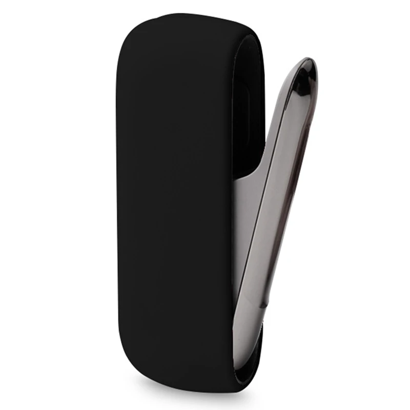 BK Чехол для IQOS, стиль, Цветной силиконовый чехол для IQOS 3,0, Защитная крышка для электронной сигареты, чехол для переноски - Цвет: BK