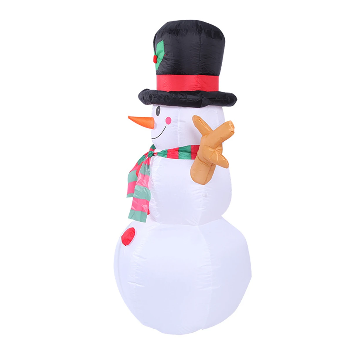 1,6 м Рождественский Снеговик светодиодный надувная модель снеговик КУКЛА МЕТЛА крышка Рождественское украшение
