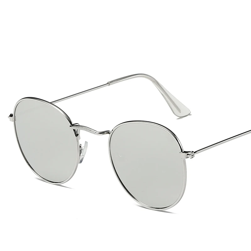 Классические металлические женские солнцезащитные очки Лето Защита от ультрафиолета черная оправа модные очки для взрослых - Цвет линз: 8