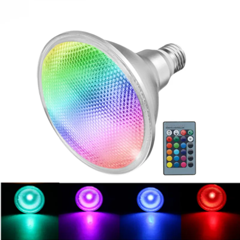 1 комплект E27 Светодиодный точечный светильник цветная (RGB) Светодиодная лампа с