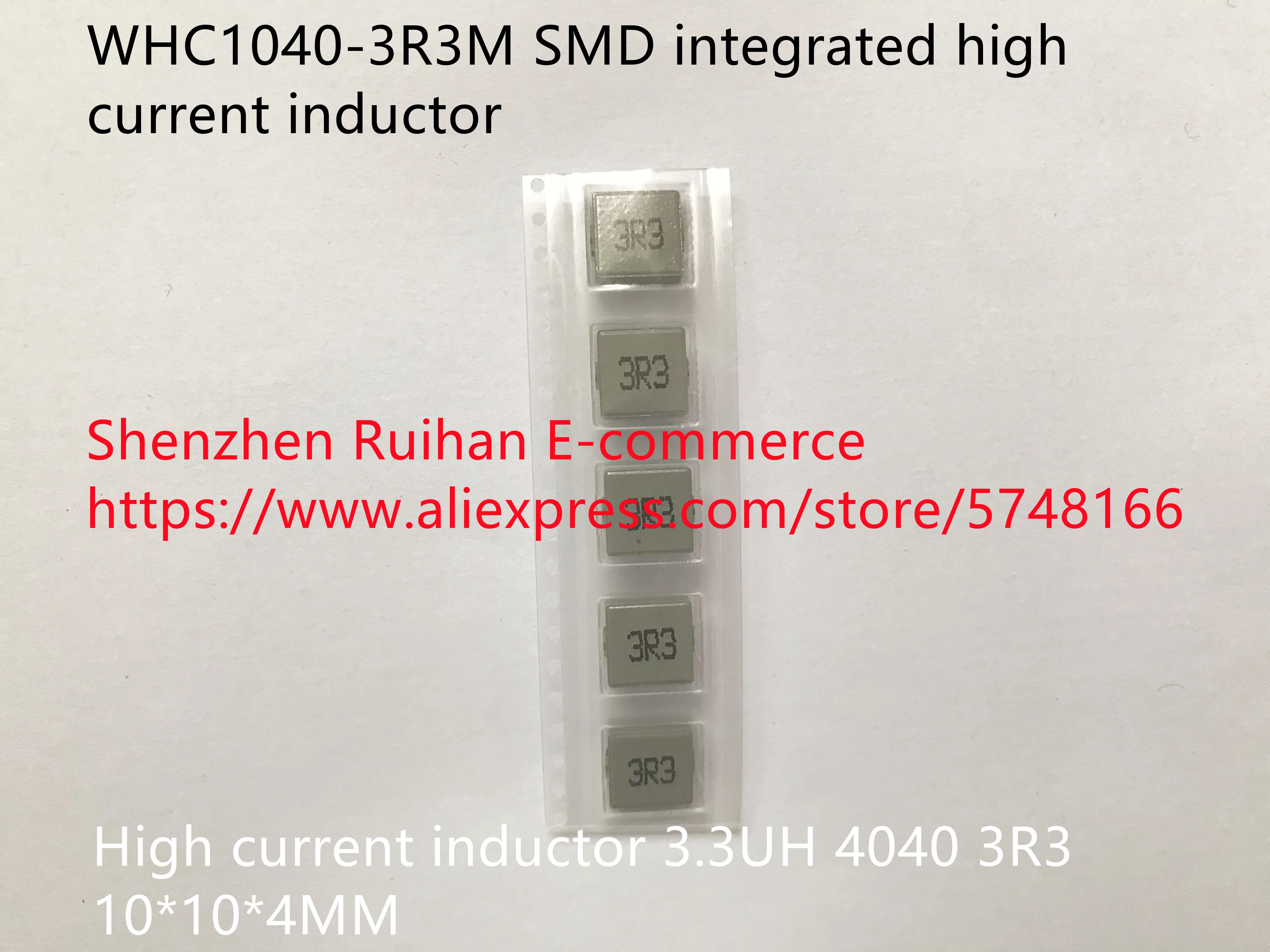 

Original new 100% WHC1040-3R3M SMD integrated high current inductor 3.3UH 4040 10X10X4MM 3R3