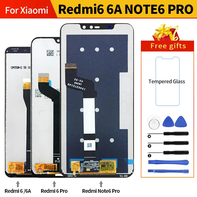 Для XiaoMi Redmi Note 6 Pro/Redmi 6A/Redmi Pro/Mi A2 Lite ЖК-дисплей кодирующий преобразователь