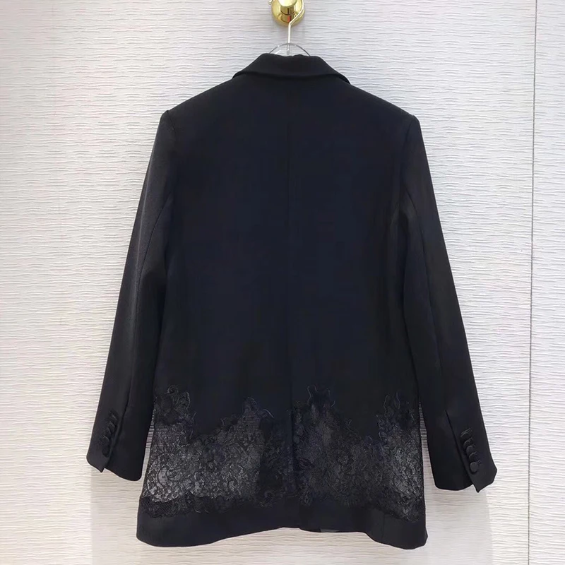 Куртка известной марки полиэстер модная черная куртка для женщин с длинным рукавом Повседневная Свободная стильная куртка Новая женская куртка
