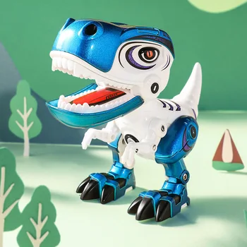 

Metal Dinosaur Action Toy Figures Alloy Body Dinosaur Model Tyrannosaurus Toys with Sound&Light Early Education For Children Kid