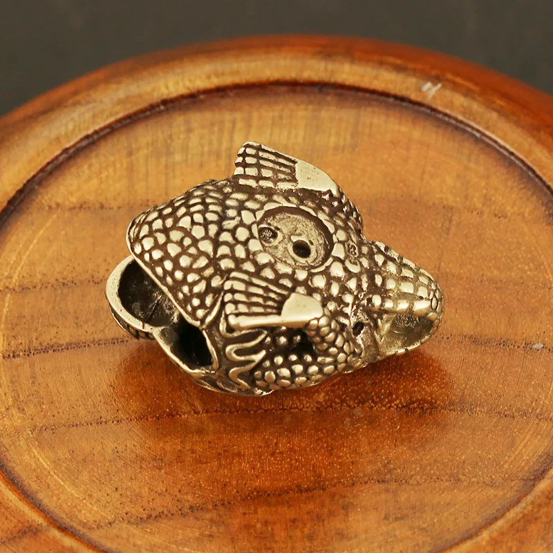 brass toad keychain pendants (3)