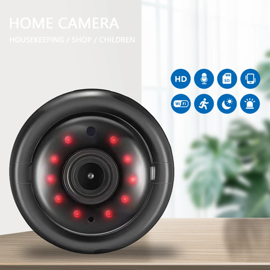Wi Fi камера для домашней системы безопасности беспроводная HD IP двухстороннее