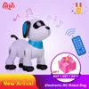 LE NENG-Perro Robot electrónico K21 para niños, juguete de Perro Robot con Control remoto, música, Control por voz, juguete bailarín, regalo de cumpleaños ► Foto 1/6