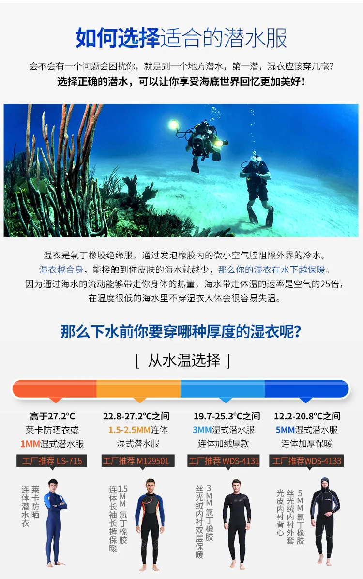 3mm Wetsuit Neoprene Men and Women Thickened Warm Winter Swimming Trunks Trousers Split Cold-proof Surfing Snorkeling Equipment