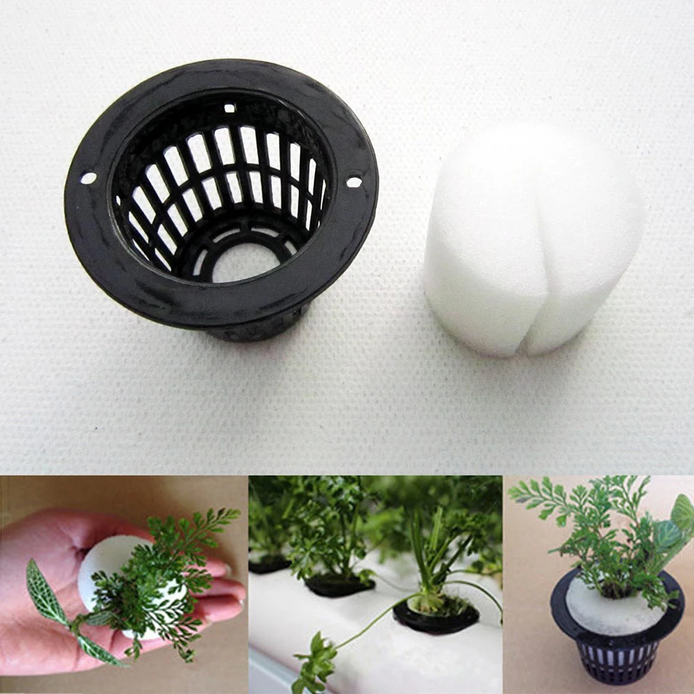 100Pcs Soilless Hydroponic Cylinders Sponge Plants Vegetable Seed Cultivation System For Fixing Nursery Pots Plants Root