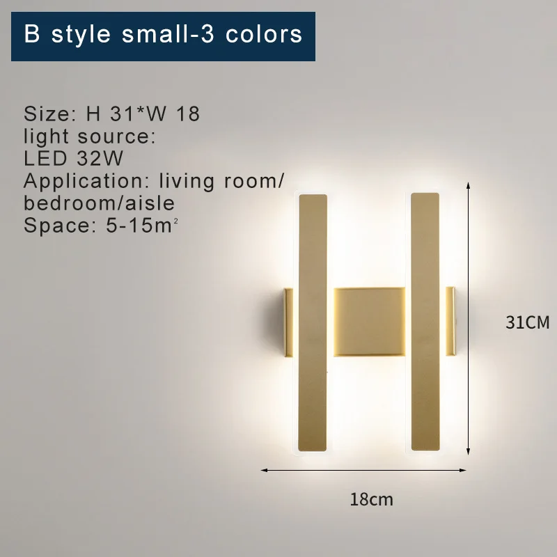 kitchen wall lights Modern Minimalist Wall Lamp Nordic Stairs Lighting For Bedroom Bedside Home Decor Indoor Lighting Sconce Wall Lights wireless wall lights Wall Lamps
