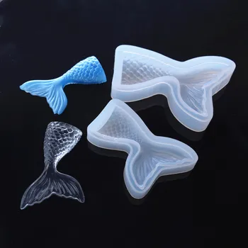 

SNASAN Mermaid fish tail Silicone Mold for jewelry Resin Silicone Mould handmade DIY epoxy resin molds