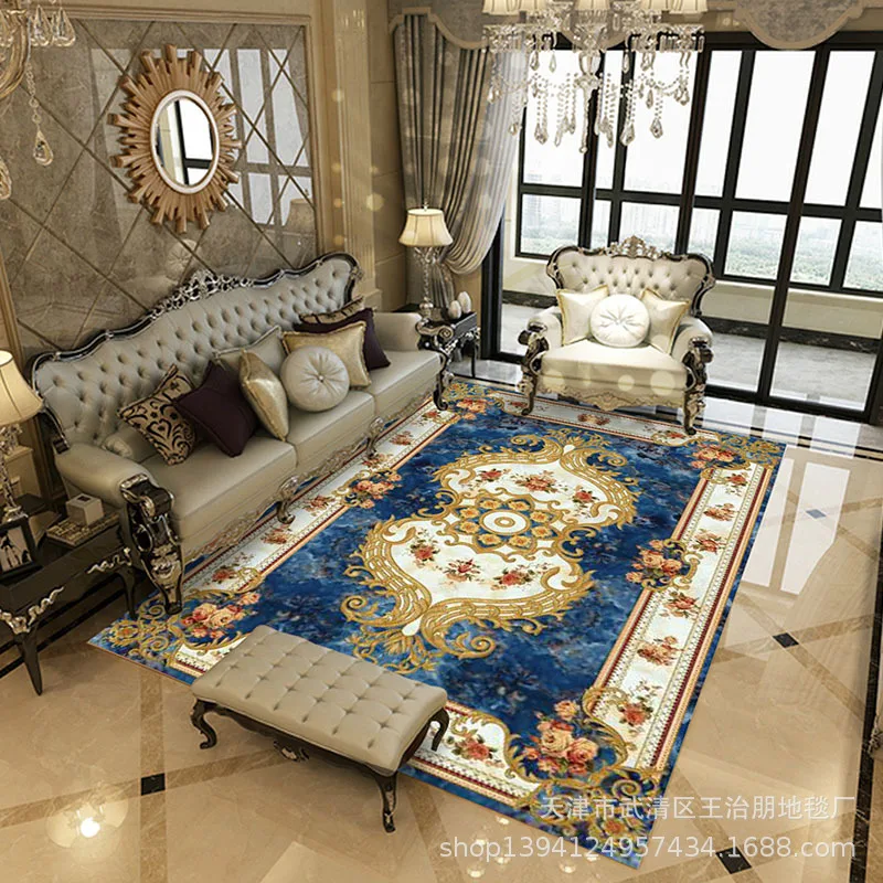 European Classical Carpet Home Decor Living Room Mat Area Rug For Kitchen Sofa Bedroom Rectangle Rug