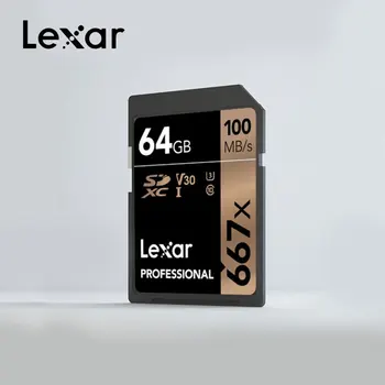 

Original Lexar 667x SD Card U3 SDXC UHS-I 128GB SD Kaart 256GB Class 10 V30 Carte SD 32 GB 64 GB For 1080p 3D 4K video Camera