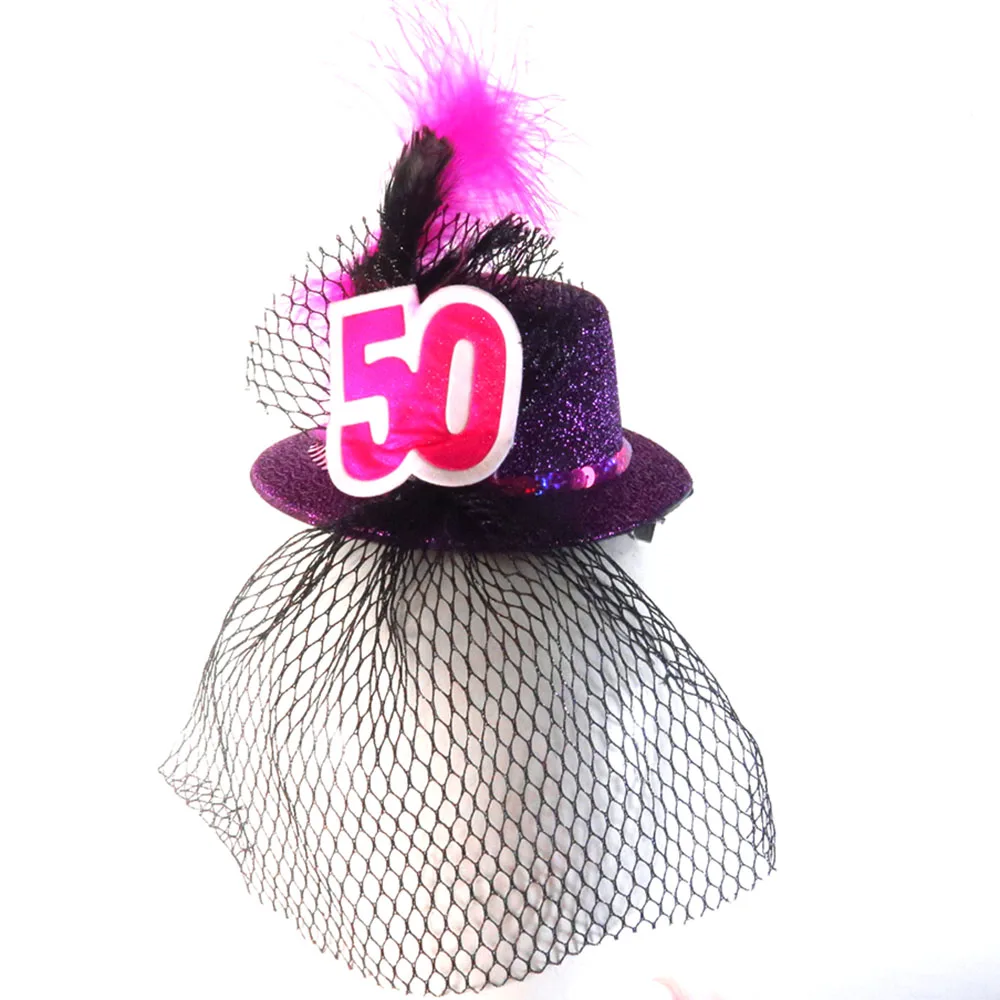 Новые дизайнерские вечерние мини-шляпки на заколках для волос, сексуальные сетчатые женские шляпы принцессы для дня рождения 18 21 30 40 50